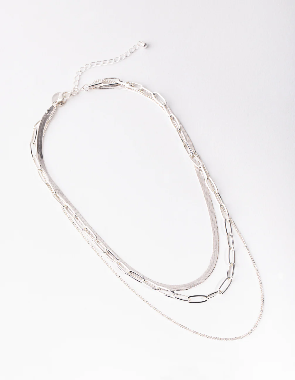 Silver Mix Trend Chain Necklace Pack - Image 2