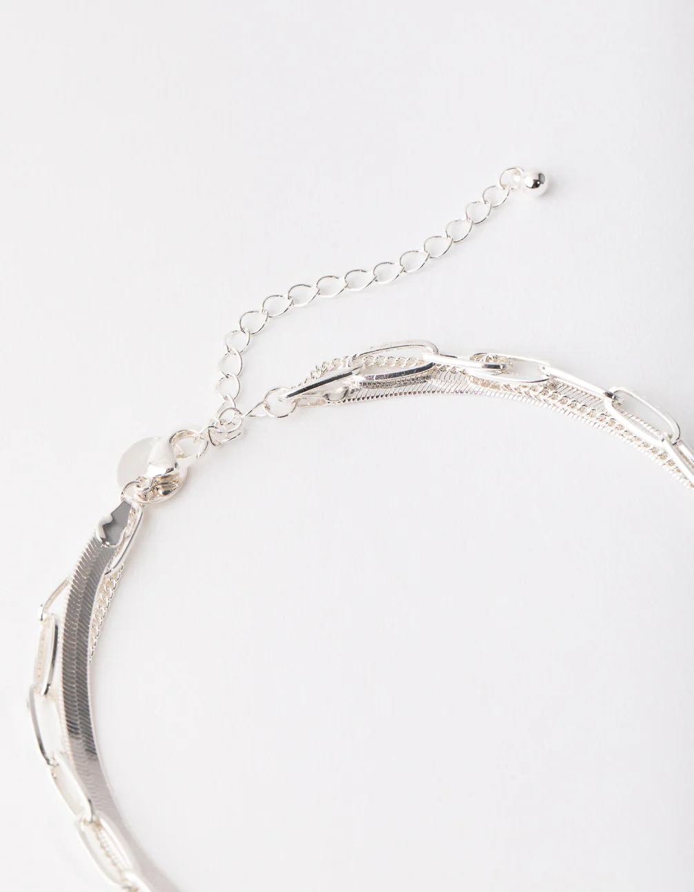 Silver Mix Trend Chain Necklace Pack - Image 3