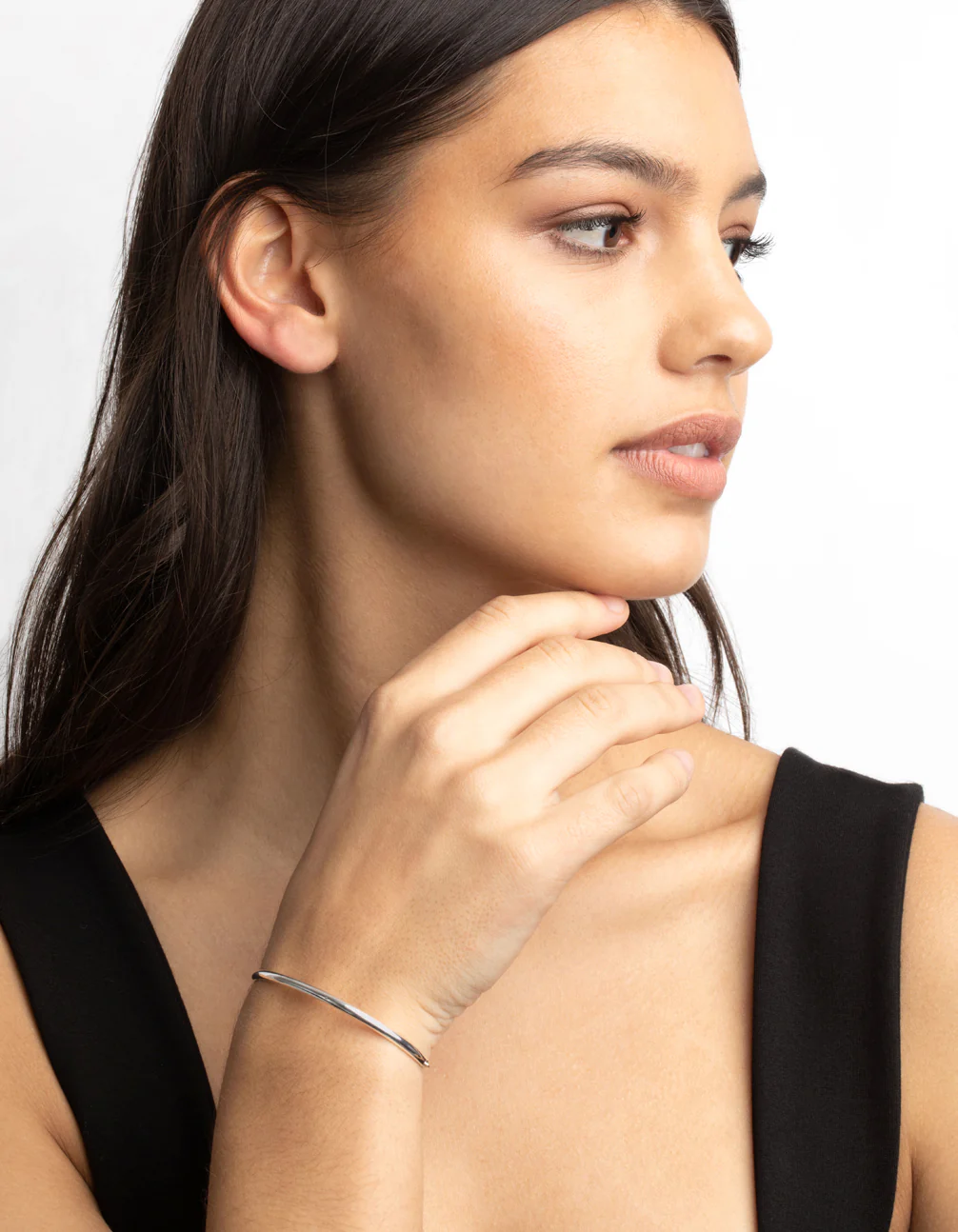 Silver Toggle Cuff Bracelet - Image 5
