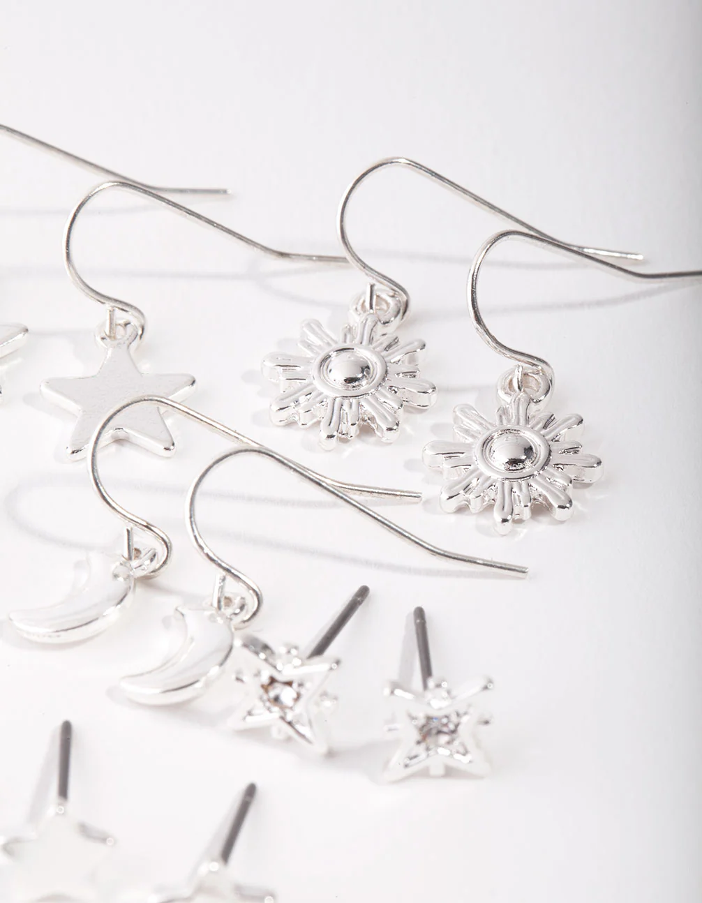 Silver Star & Moon Mix 9-Pack Earring - Image 2