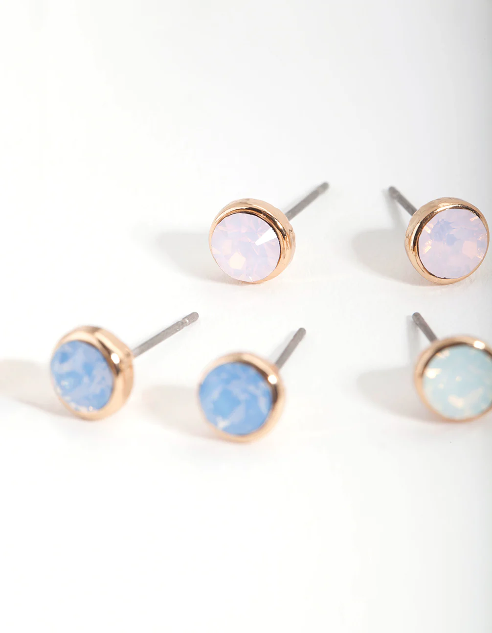 Diamond Simulant Multi Stud Earrings Set - Image 2