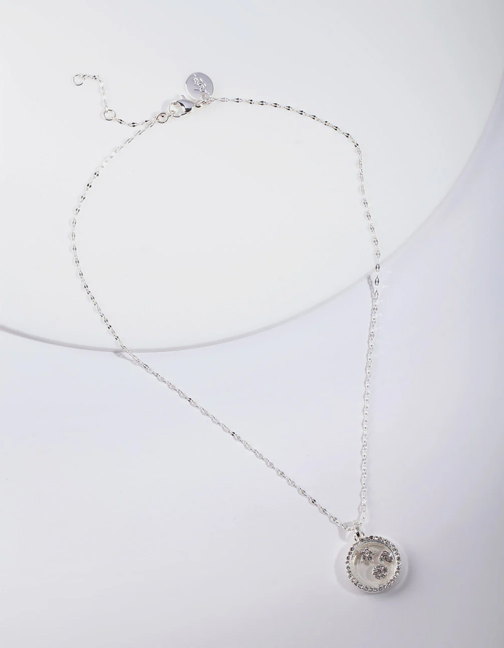 Silver Shaker Circle Necklace - Image 2