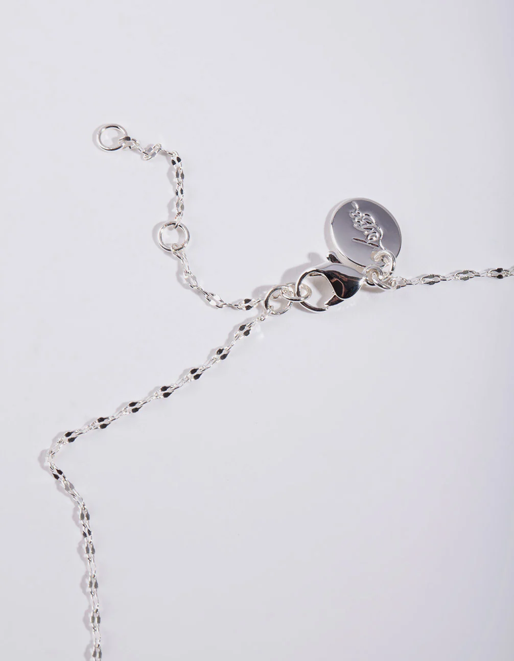 Silver Shaker Circle Necklace - Image 3