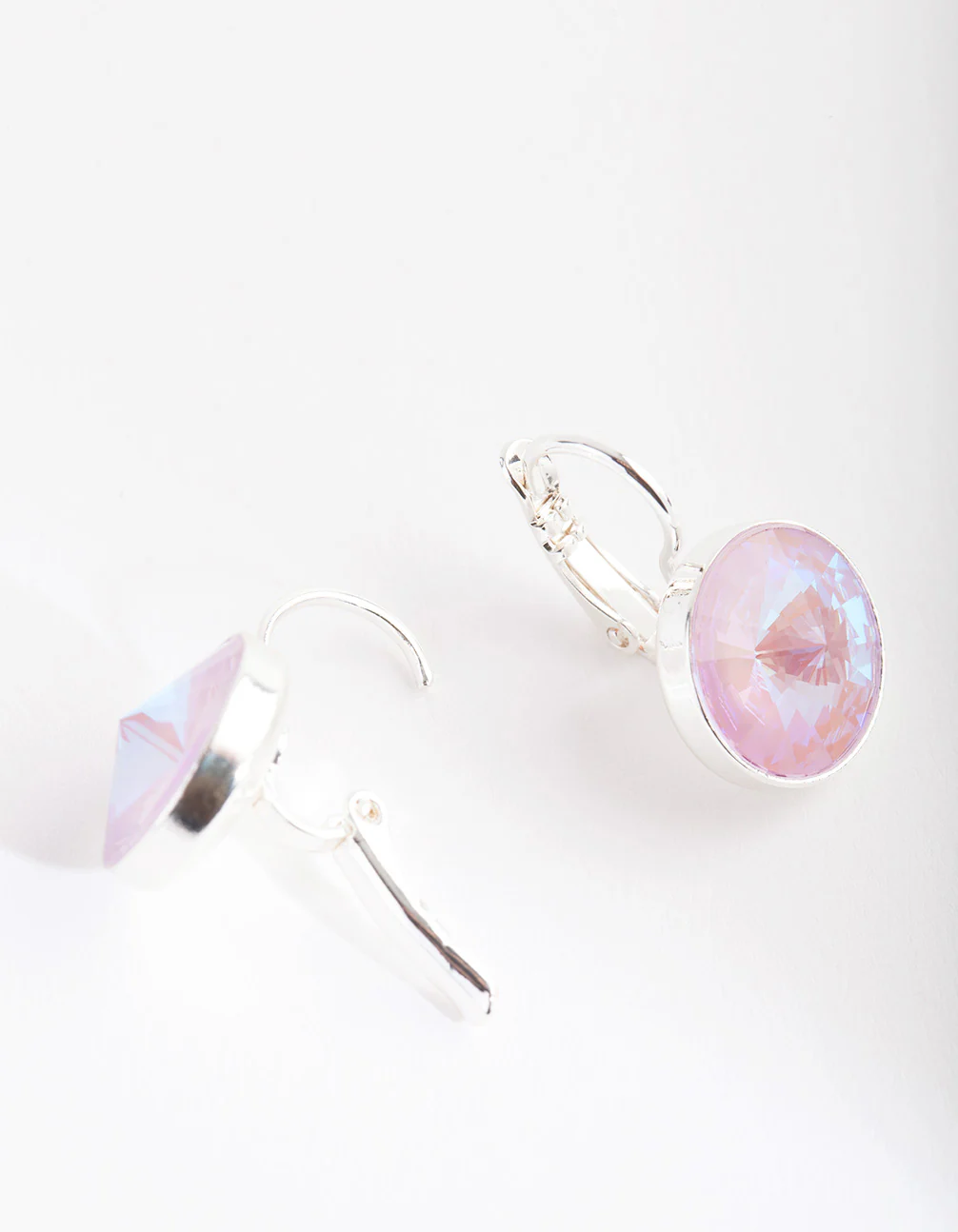 Pink Diamond Simulant Drop Earrings - Image 3
