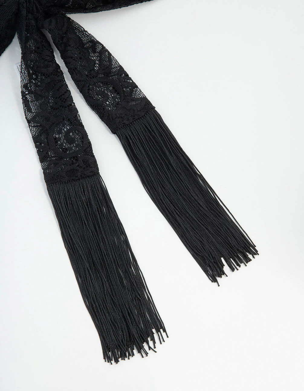 Thin Fabric Lace Fringe Scarf - Image 3
