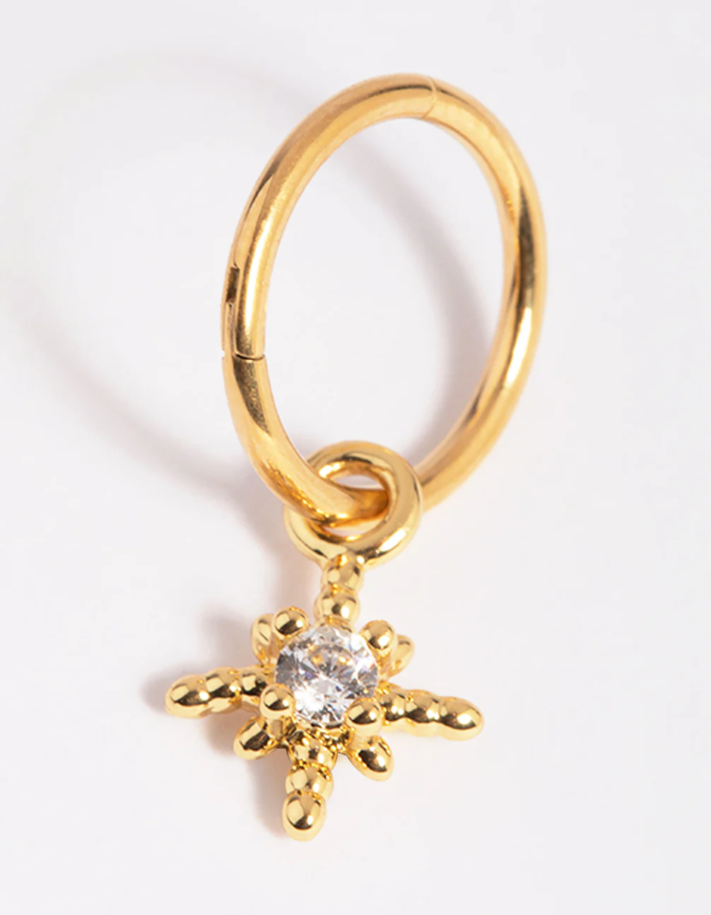 Gold Plated Titanium Crystal Star Clicker