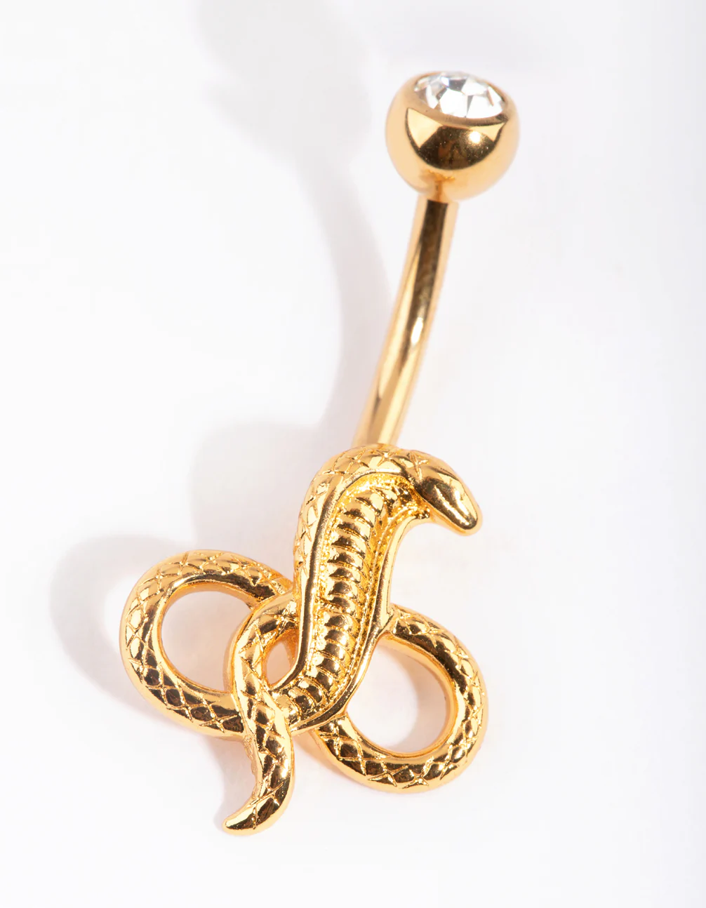 Gold Plated Titanium Snake Belly Bar - Image 2
