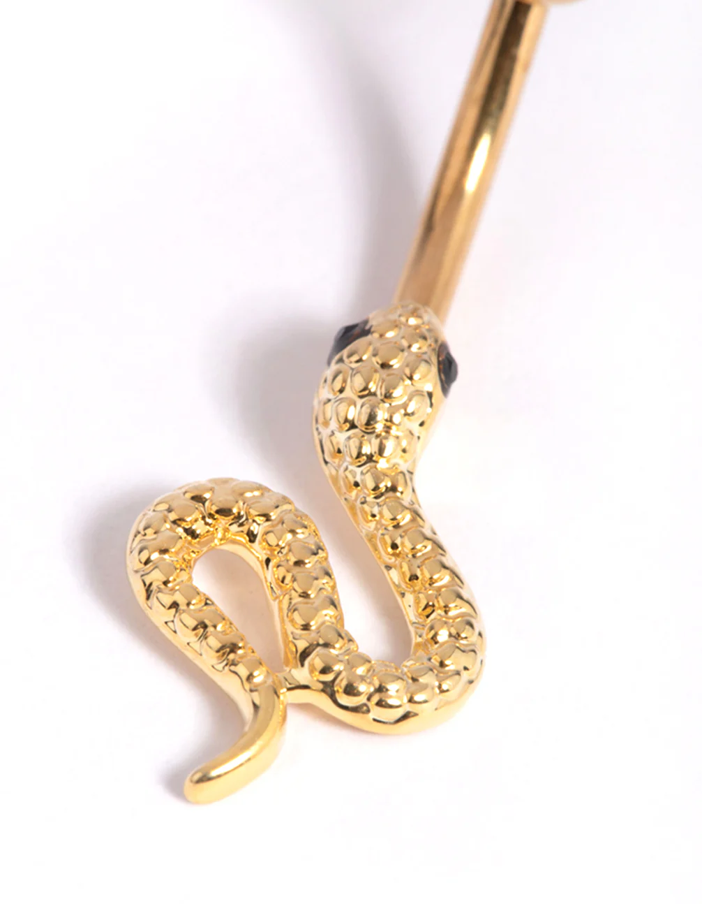 Gold Plated Titanium Snake Belly Bar - Image 2
