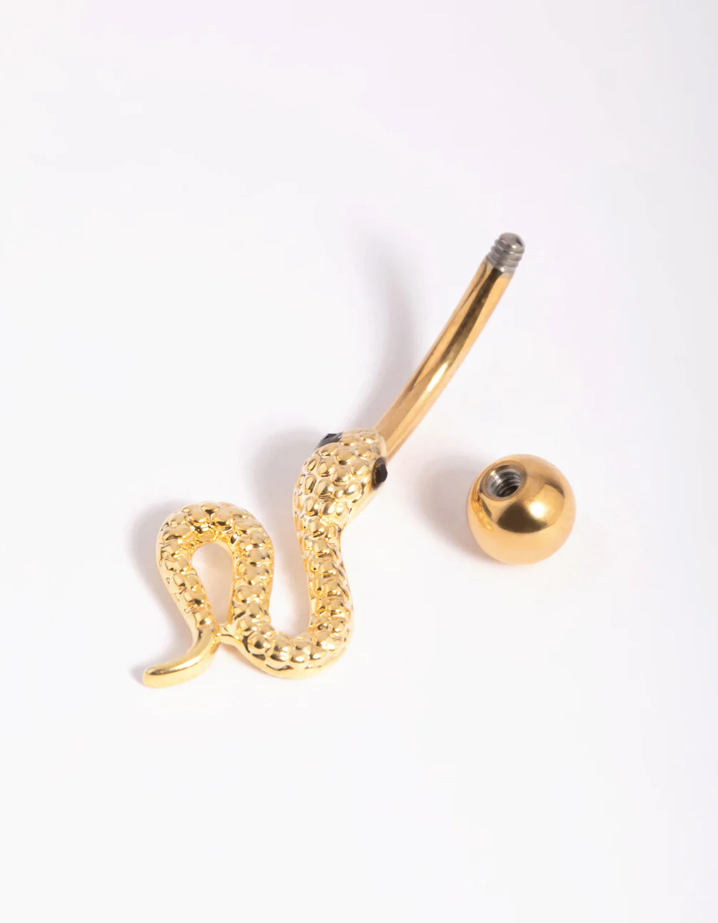 Gold Plated Titanium Snake Belly Bar - Image 3