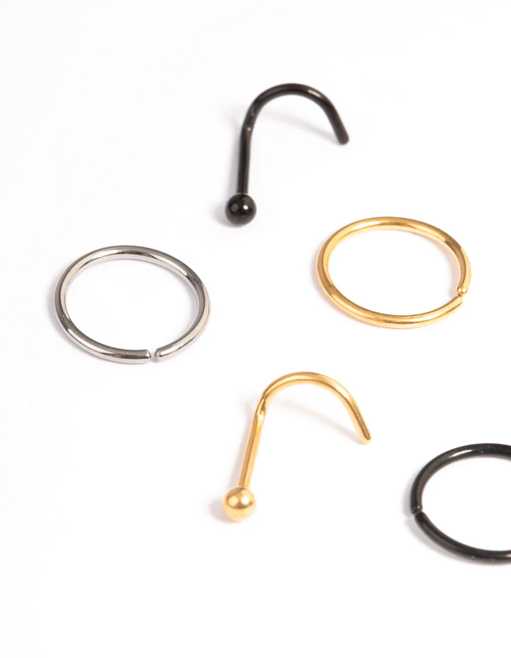 Titanium Nose Stud & Ring 6-Pack - Image 2