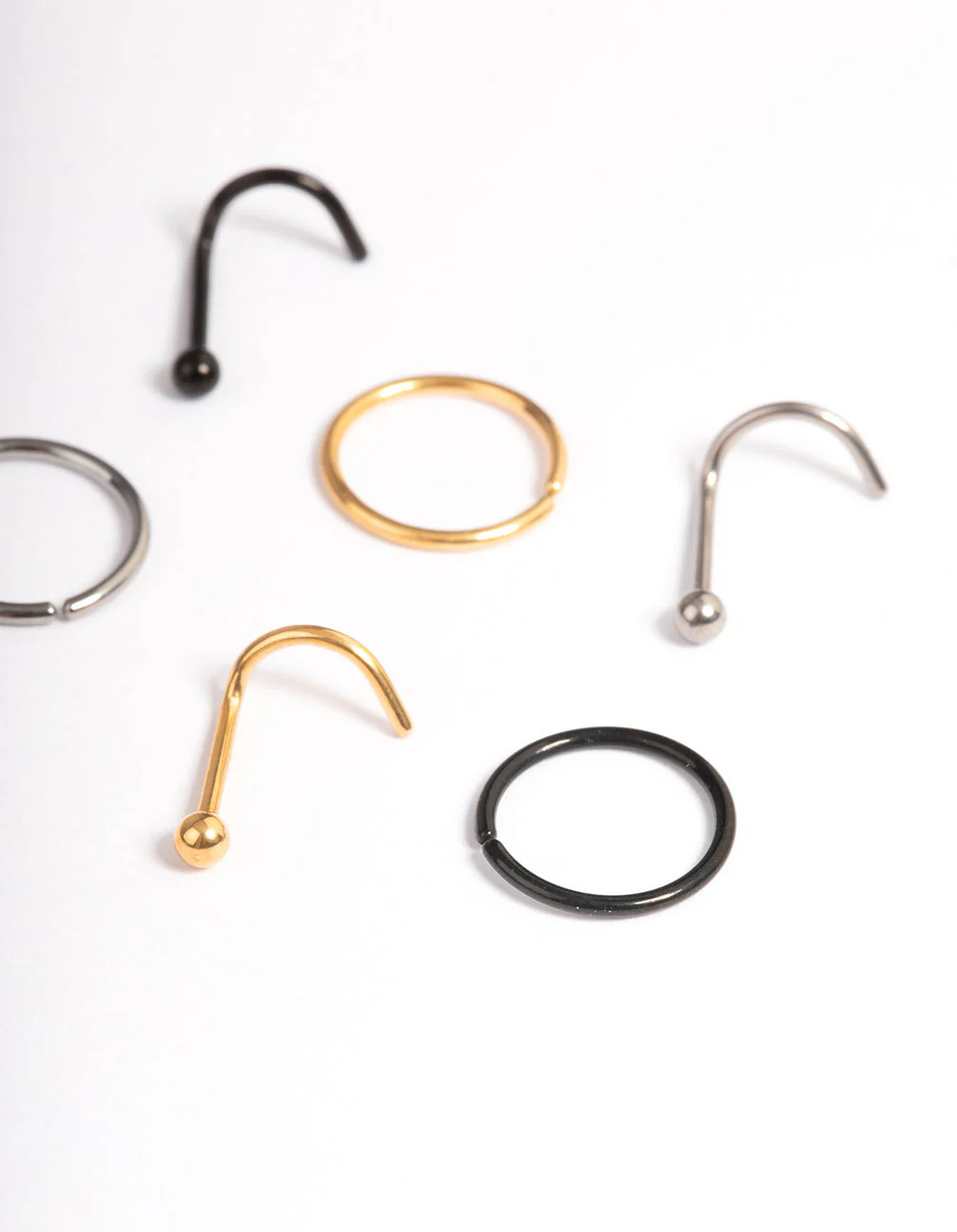Titanium Nose Stud & Ring 6-Pack - Image 3