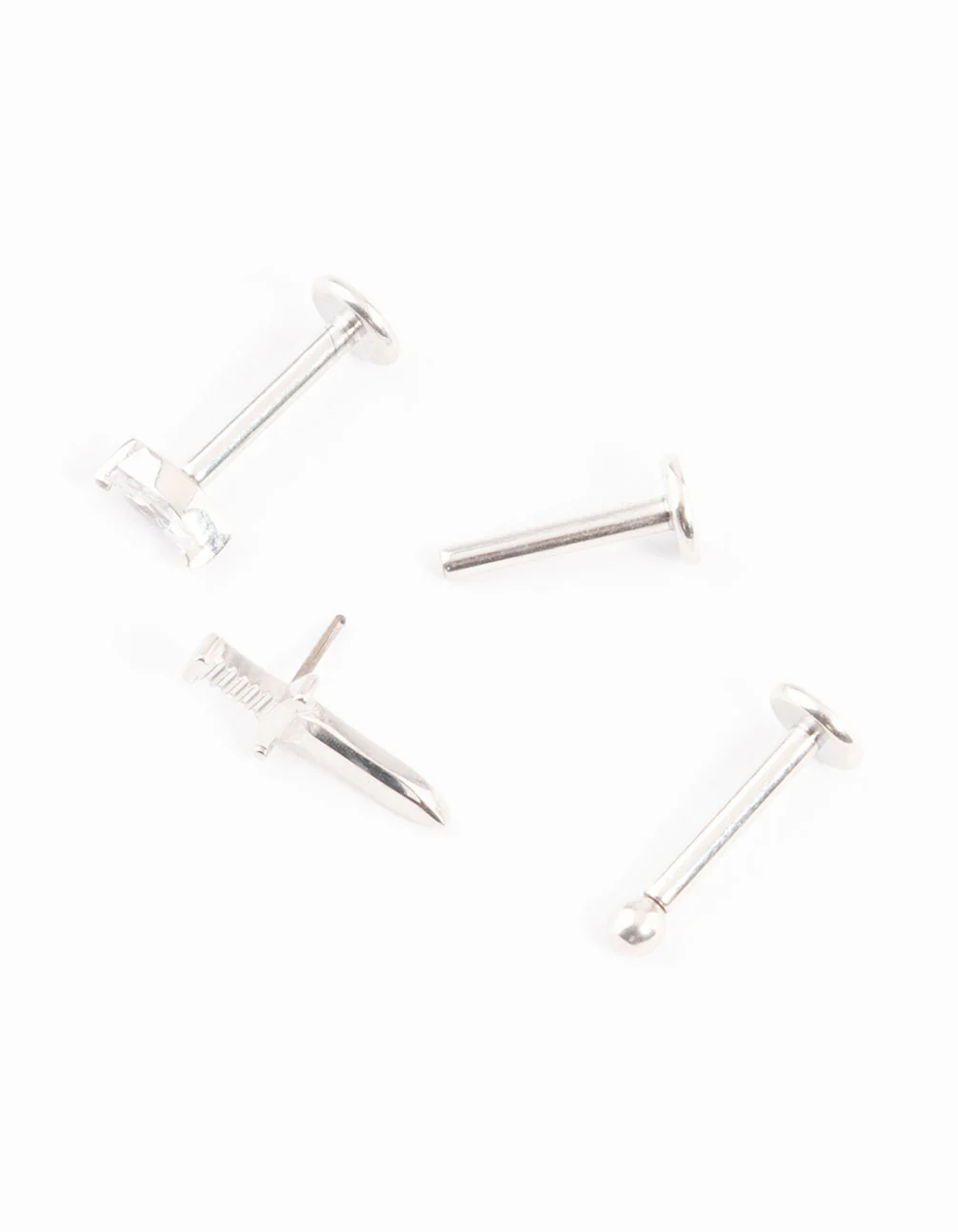 Titanium Dagger Threadless Flat Back Studs Pack - Image 2