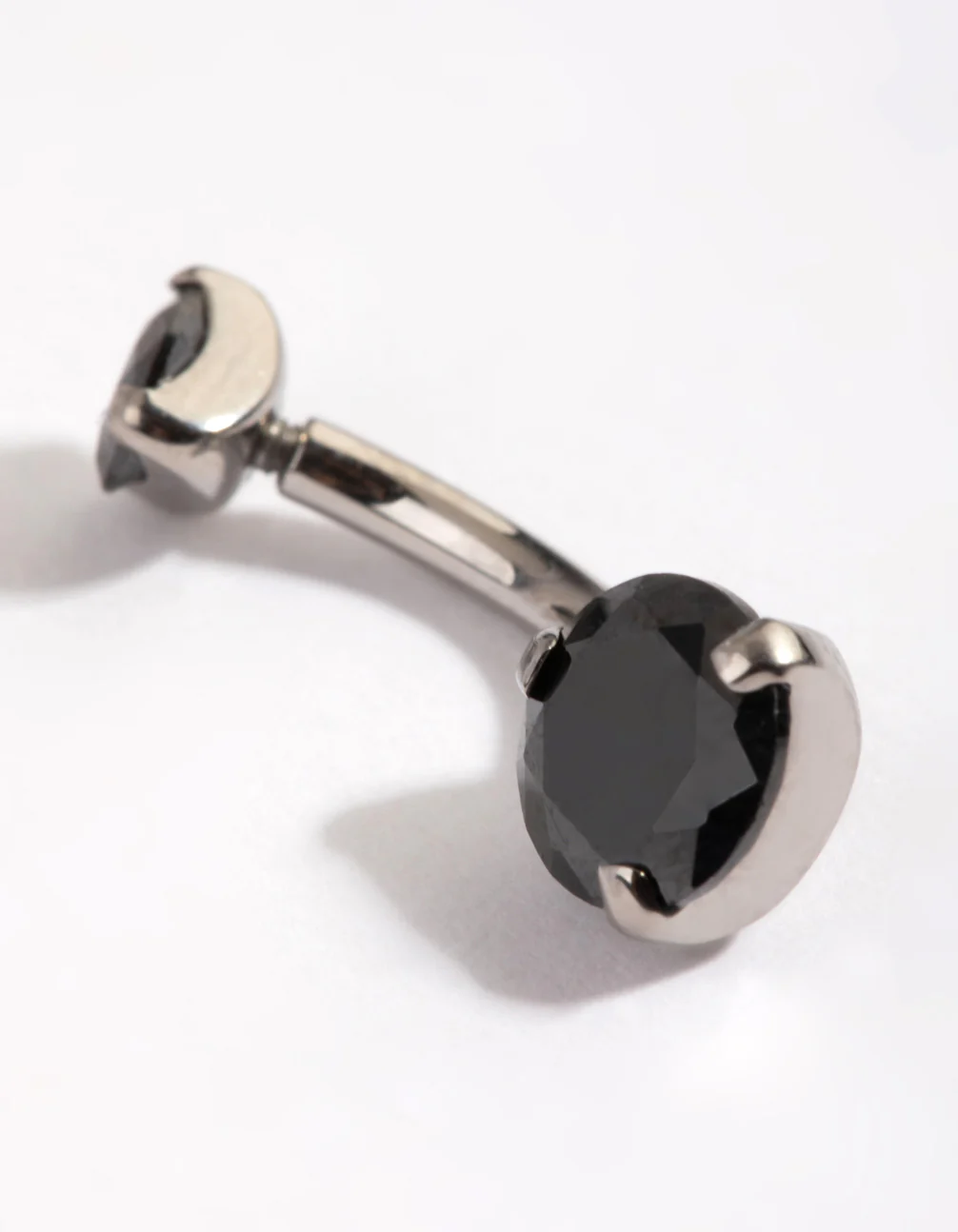 Black Titanium Belly Bar - Image 3