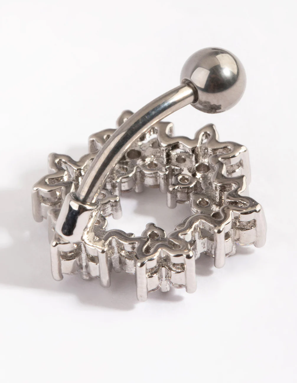 Titanium Floral Wreath Belly Bar - Image 3