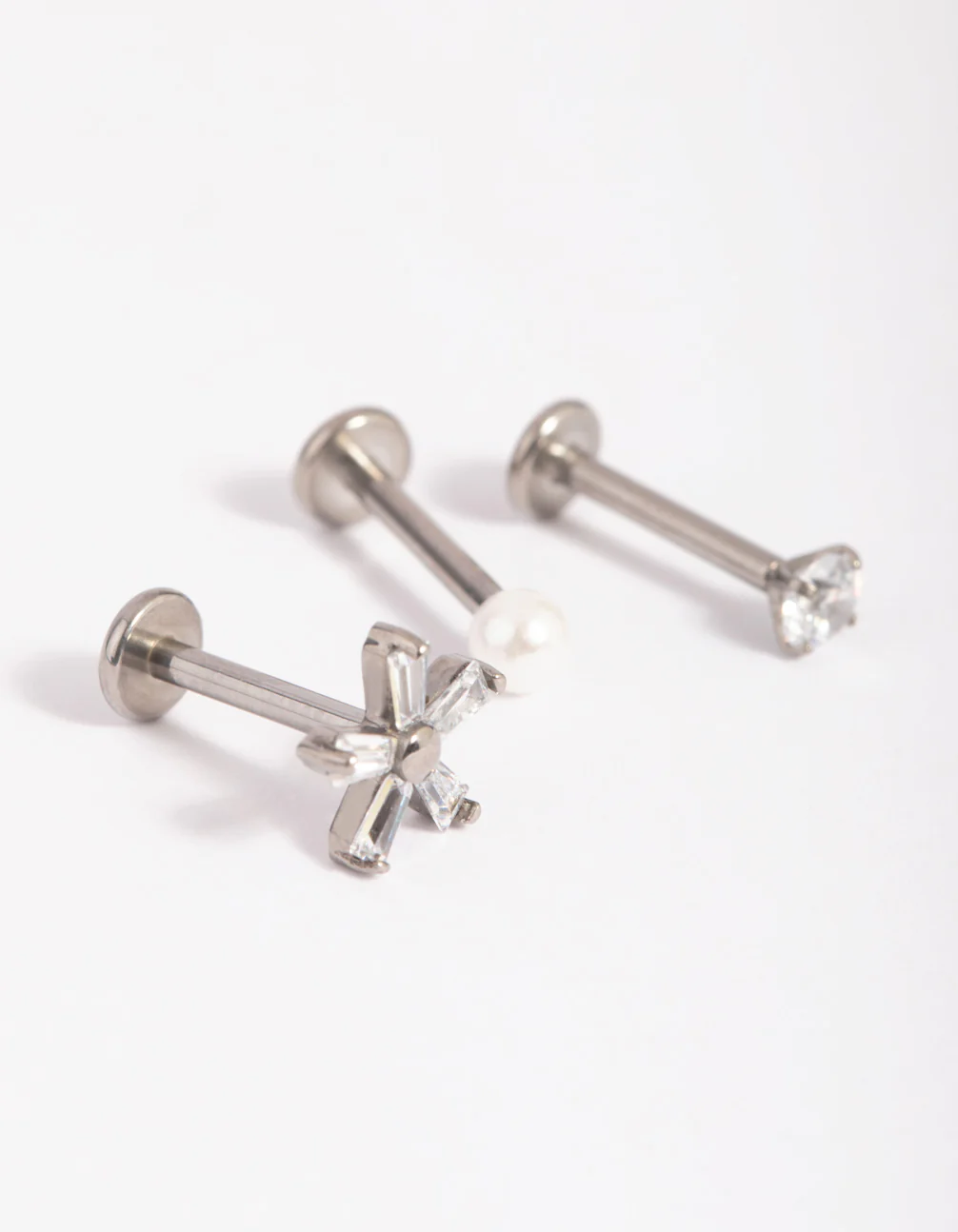 Titanium Flower & Pearl Flat Back Pack - Image 2