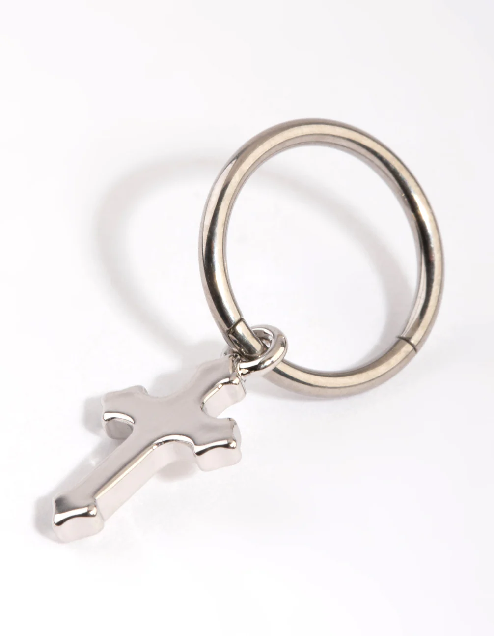 Titanium Cross Belly Ring - Image 2