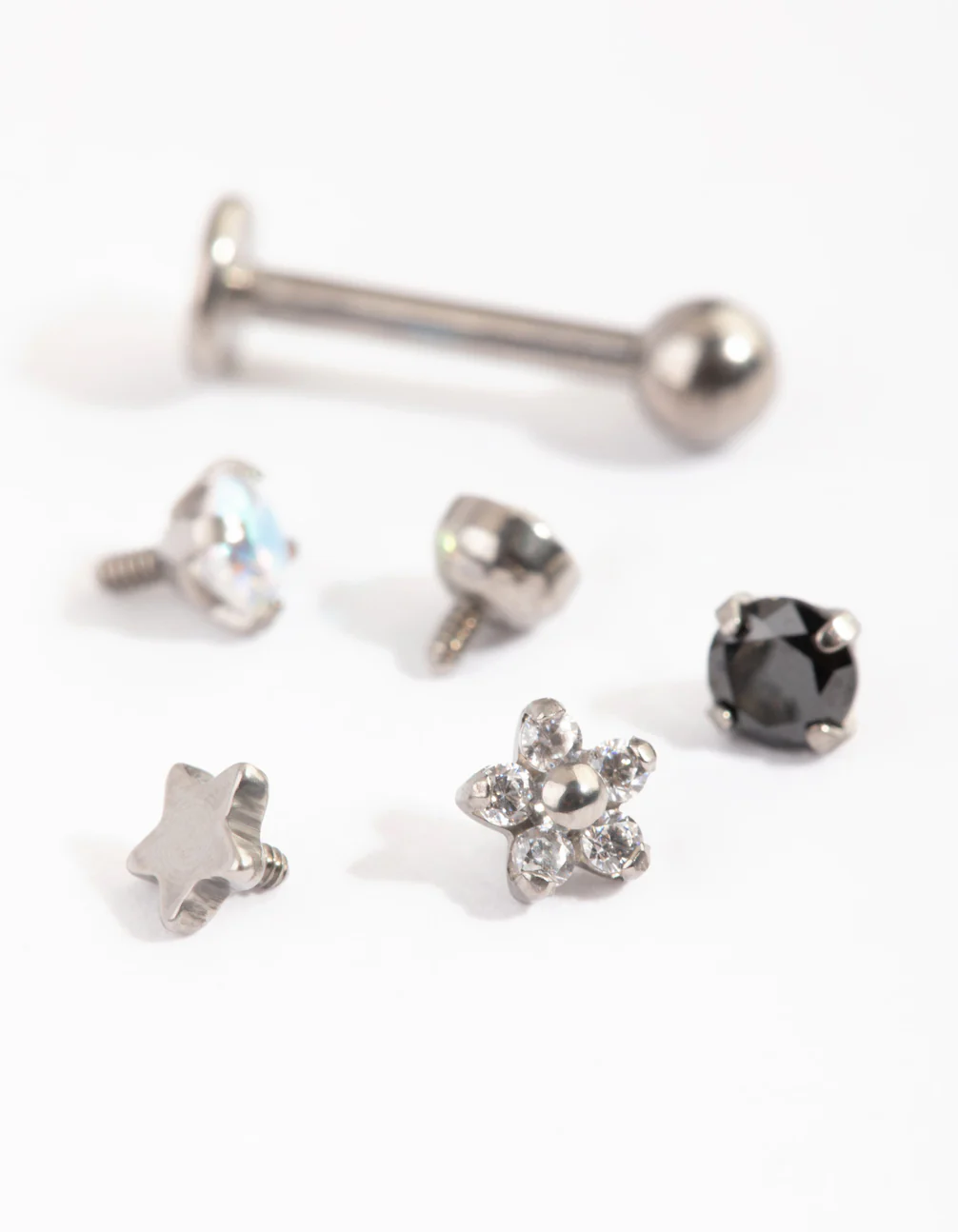 Titanium Pretty Flat Back Stud Pack - Image 2