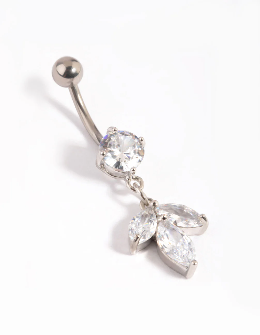 Titanium Flower Belly Bar - Image 2