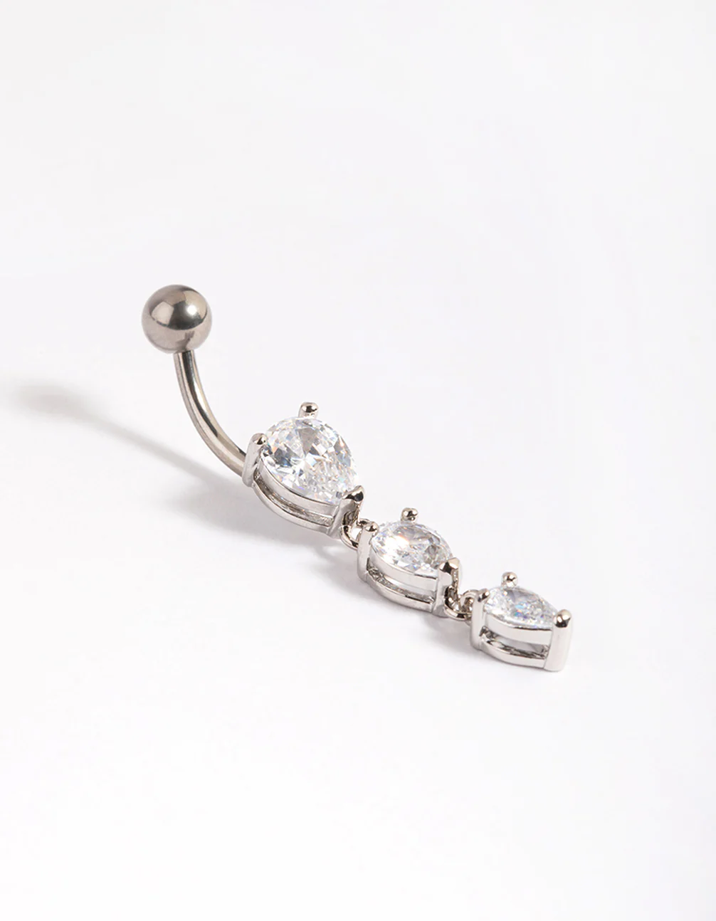 Titanium Pear Drop Belly Bar - Image 2