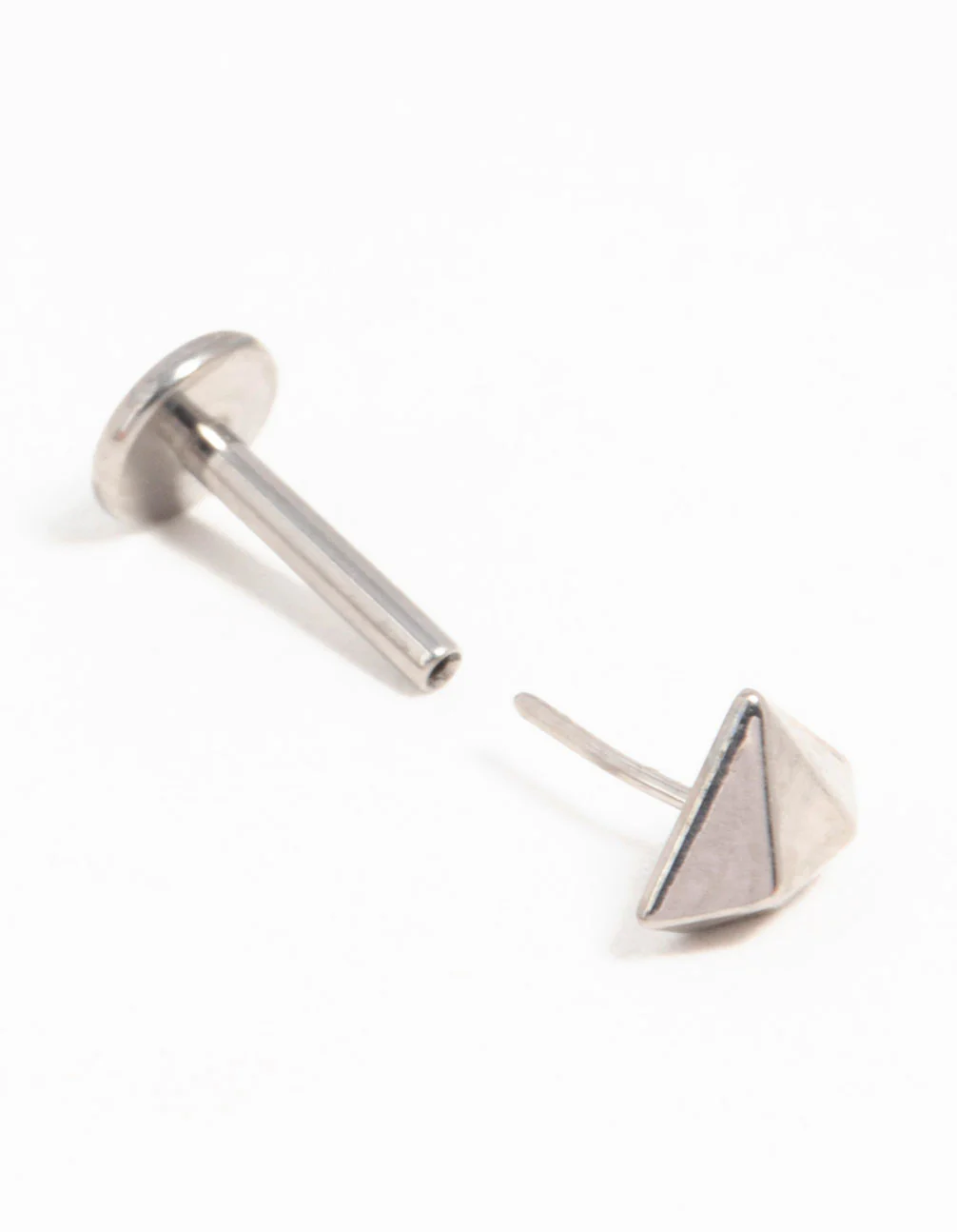 Titanium Diamond Shaped Flat Back Stud - Image 2