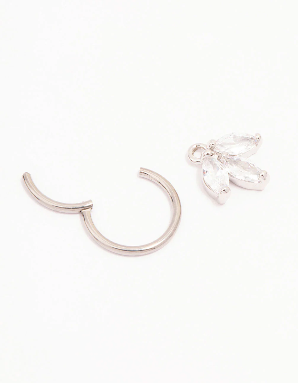 Titanium Marquise Dangle Belly Ring - Image 2
