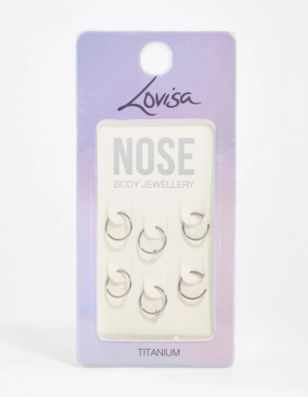 Titanium Nose Rings 6-Pack - Image 3