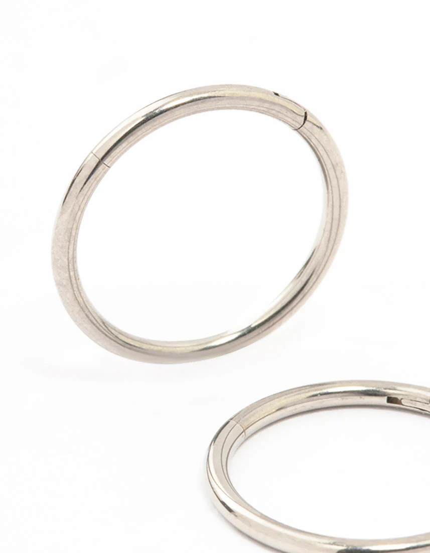 Titanium Sleeper Earrings 12MM - Image 2