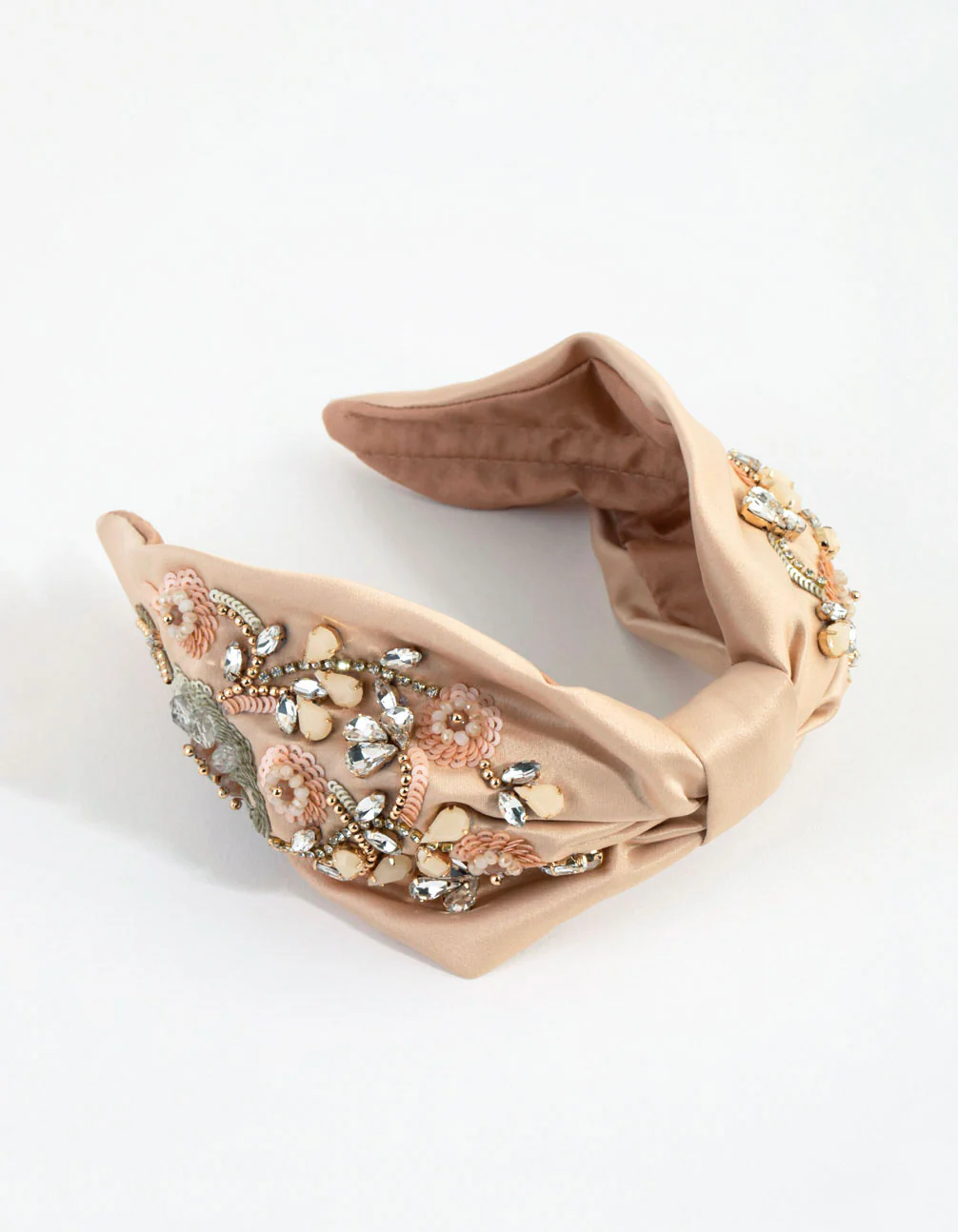 Blush Hand Beaded Alice Band - Image 2