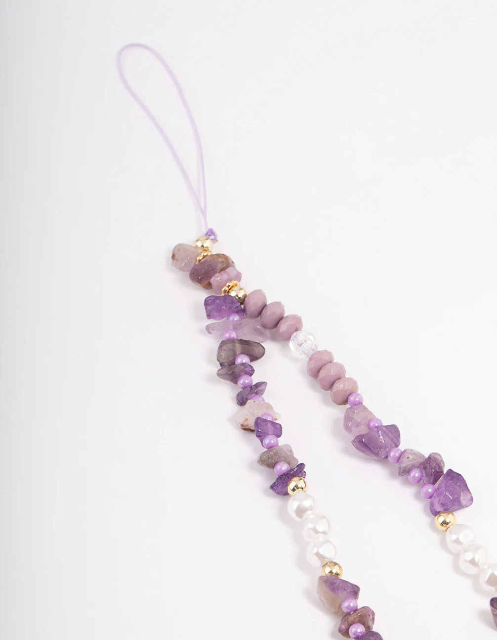 Amethyst Semi-Precious Stone Phone Strap - Image 3