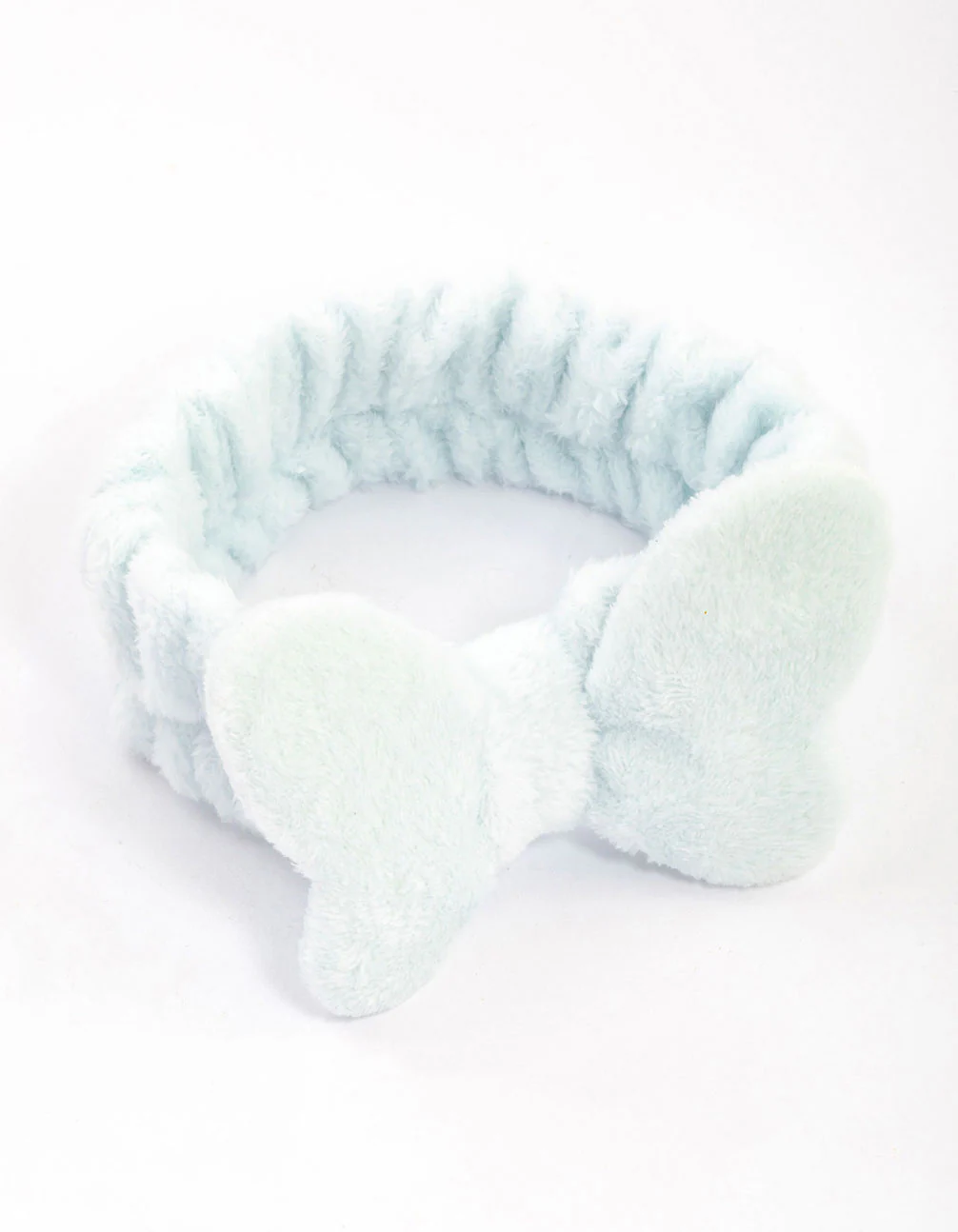Butterfly Pastel Blue Fluffy Headband - Image 2