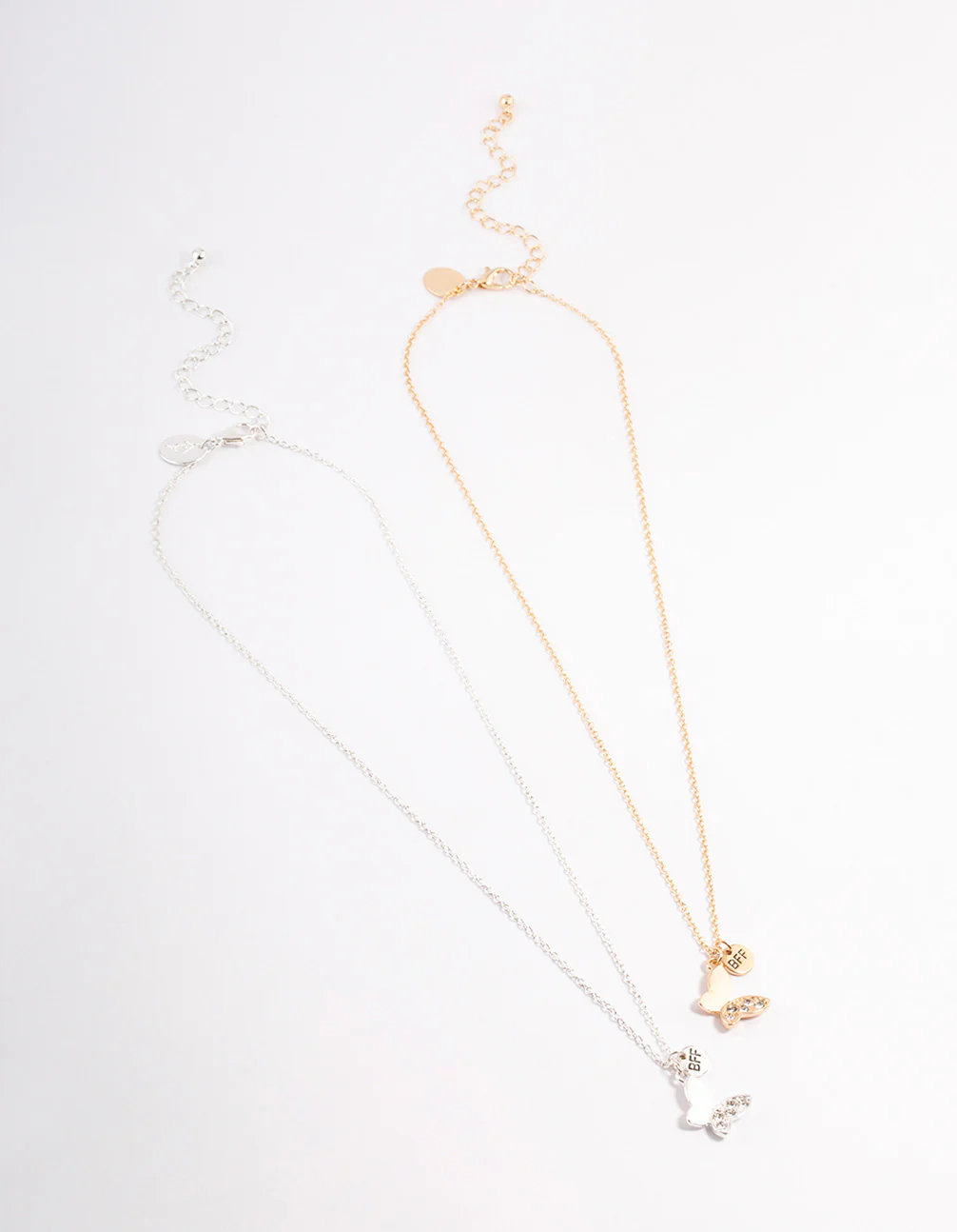Diamante Butterfly Bestie Necklace Pack - Image 2