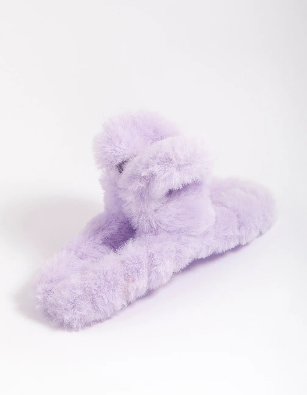 Fluffy Lilac Hair Claw Clip - Image 2