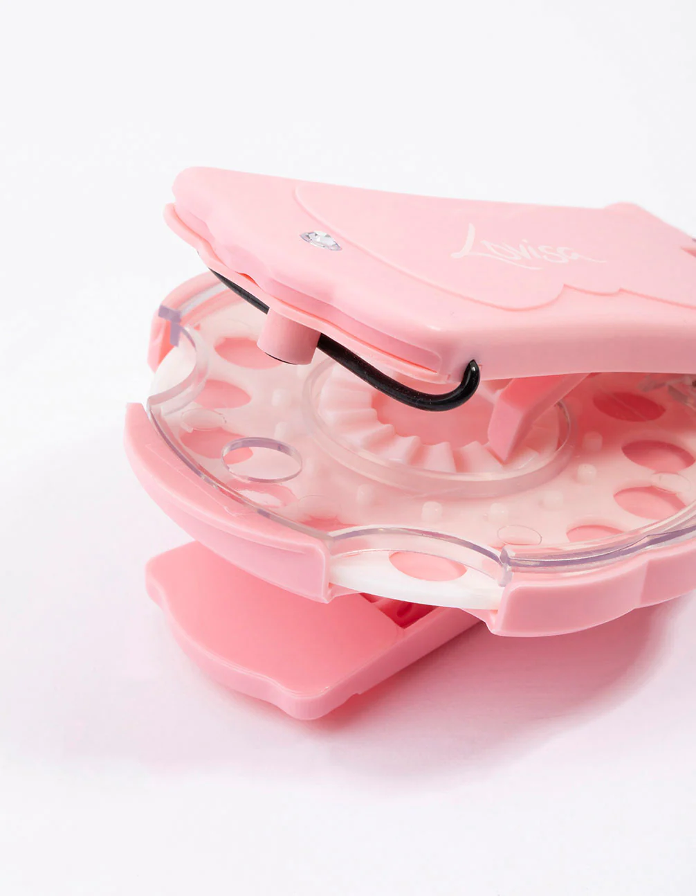 Light Pink Hair Bedazzle Set - Hair Gem Stamper Machine & Refill 10-Pack - Image 3