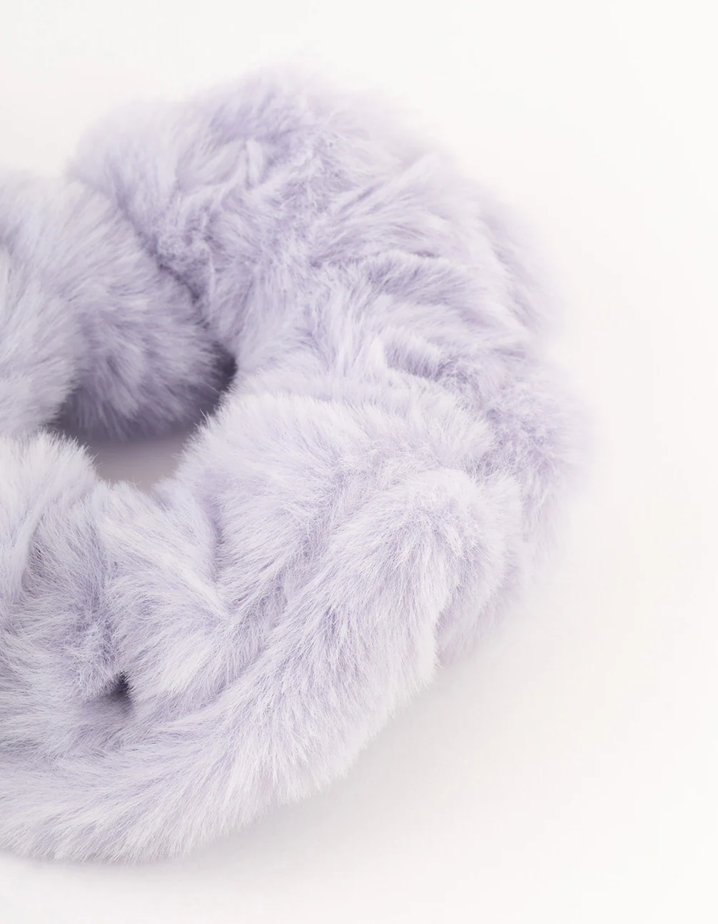 Lilac Fluffy Hair Scrunchie - Image 2