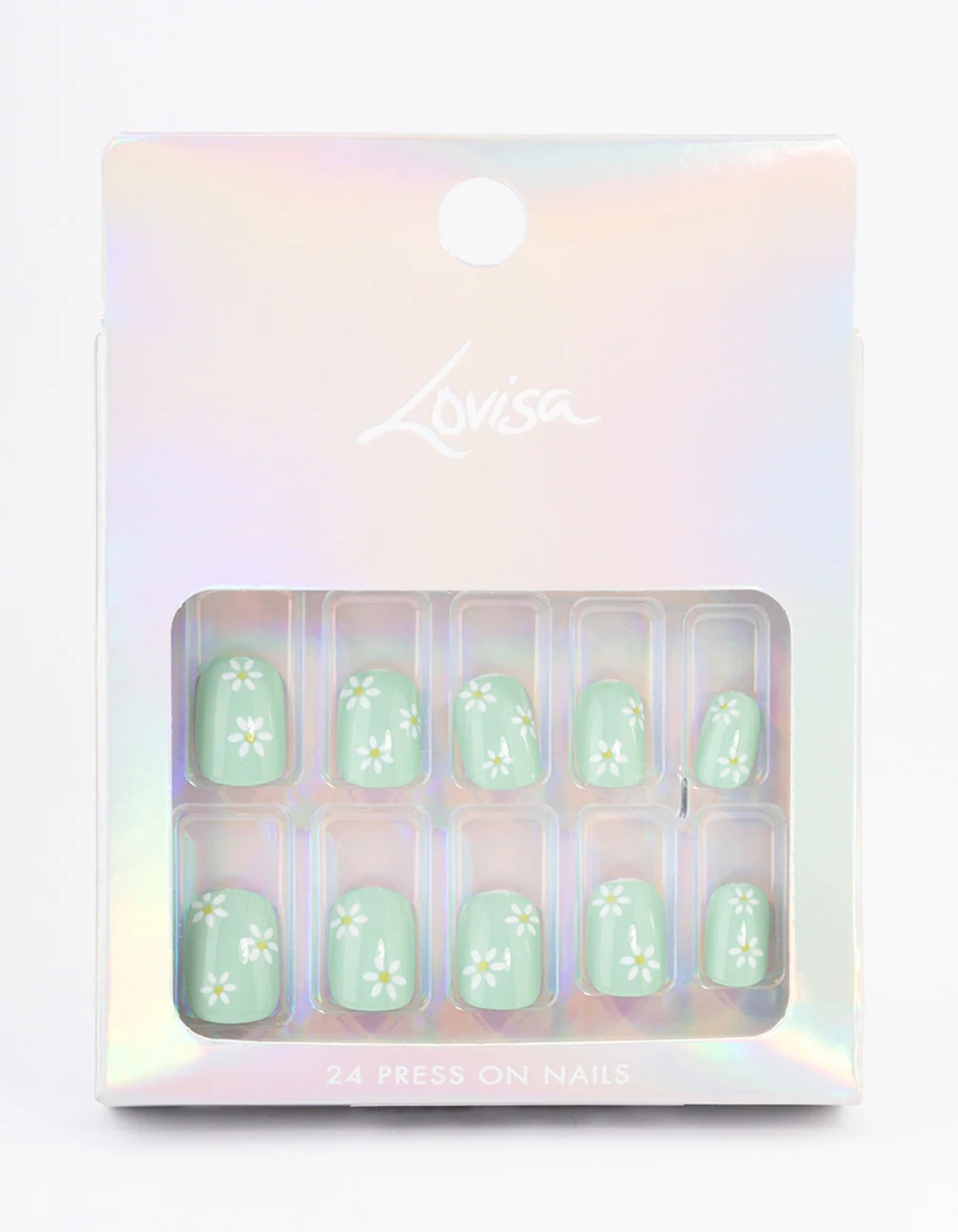 Tweens Mint Daisy Press On Nails - Image 3