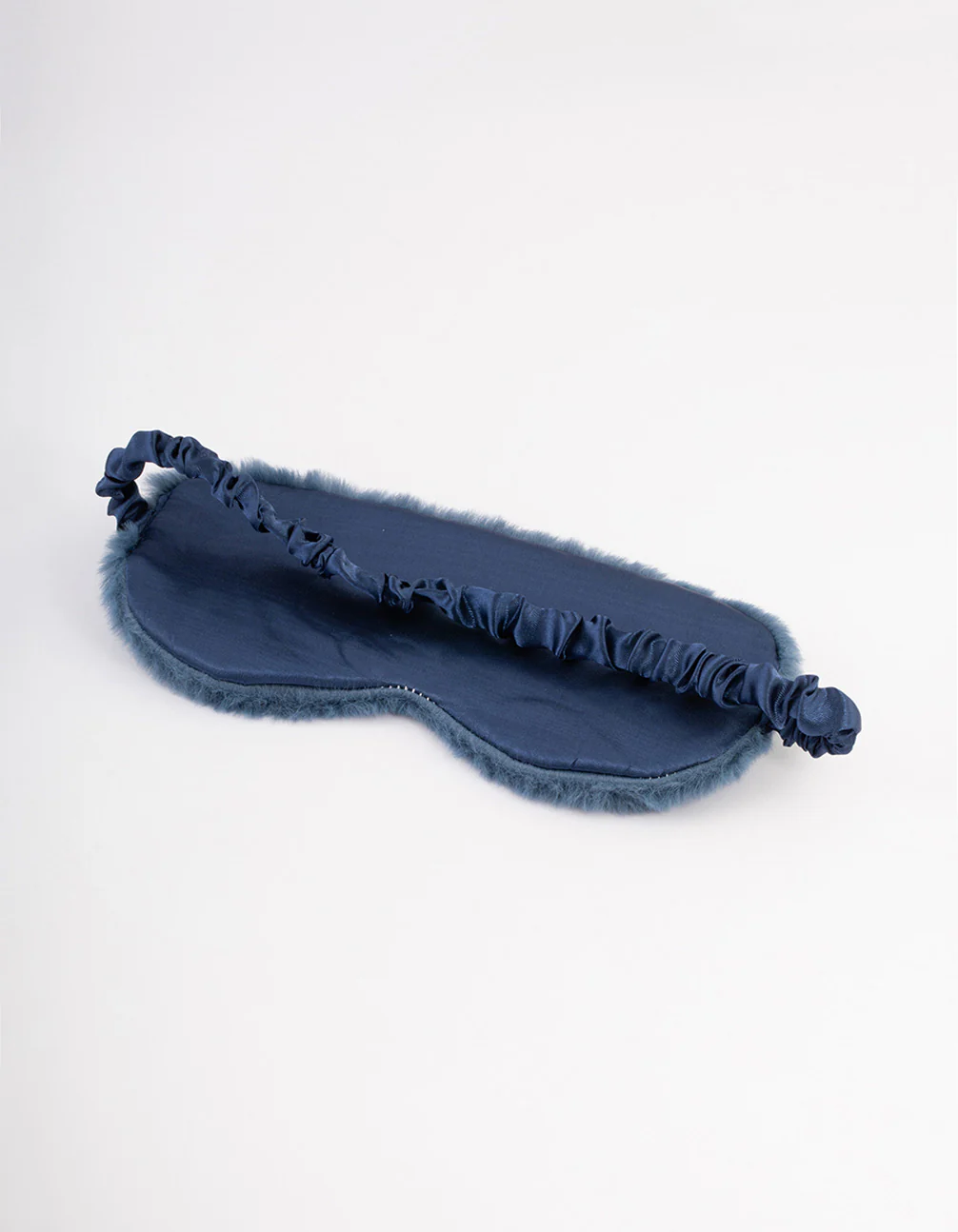 Navy Fluffy Eye Mask - Image 3