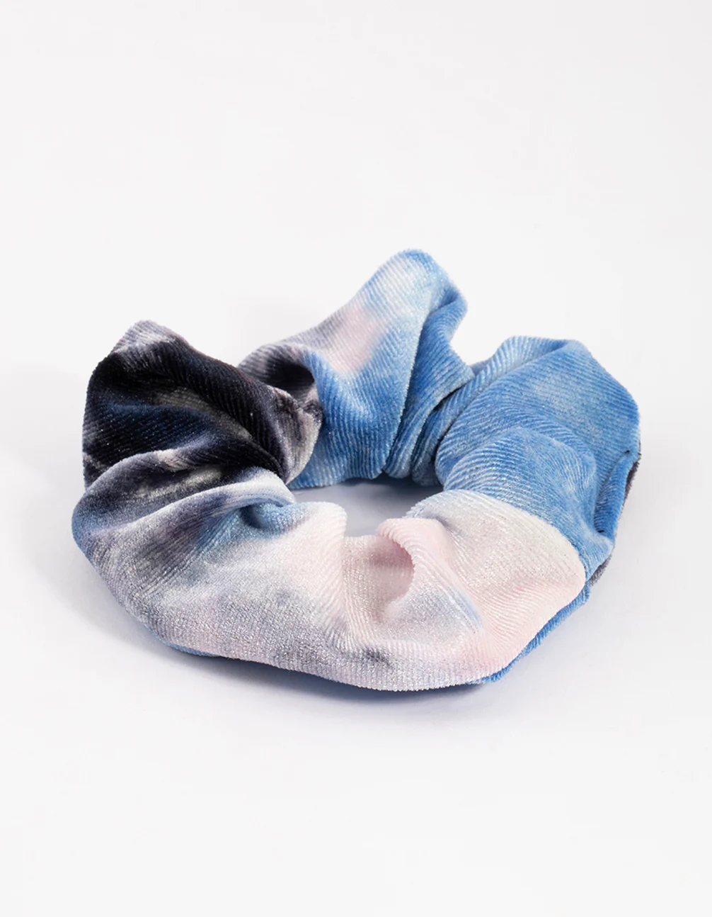 Navy Tie Dye Hair Scrunchie - Image 2