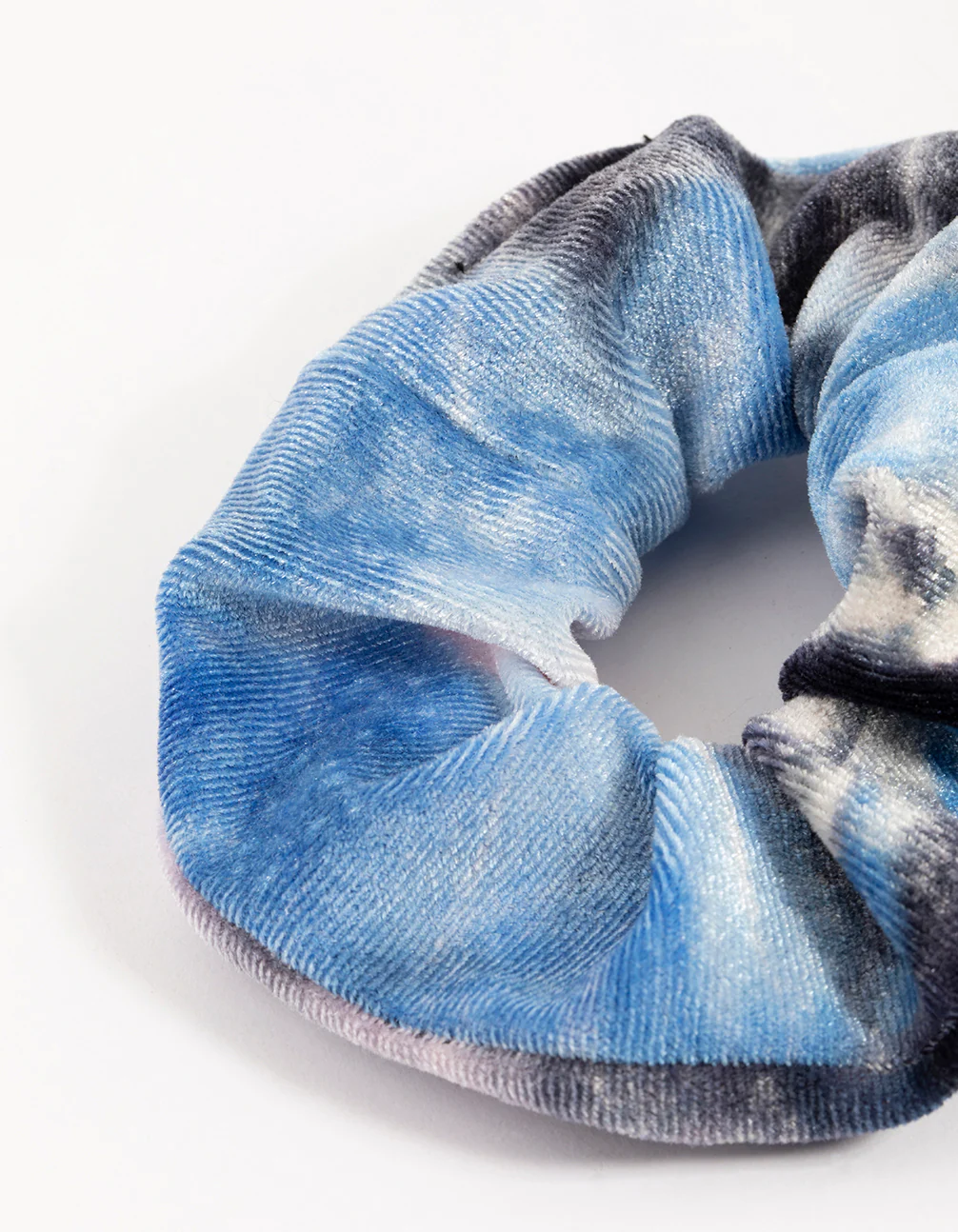 Navy Tie Dye Hair Scrunchie - Image 3