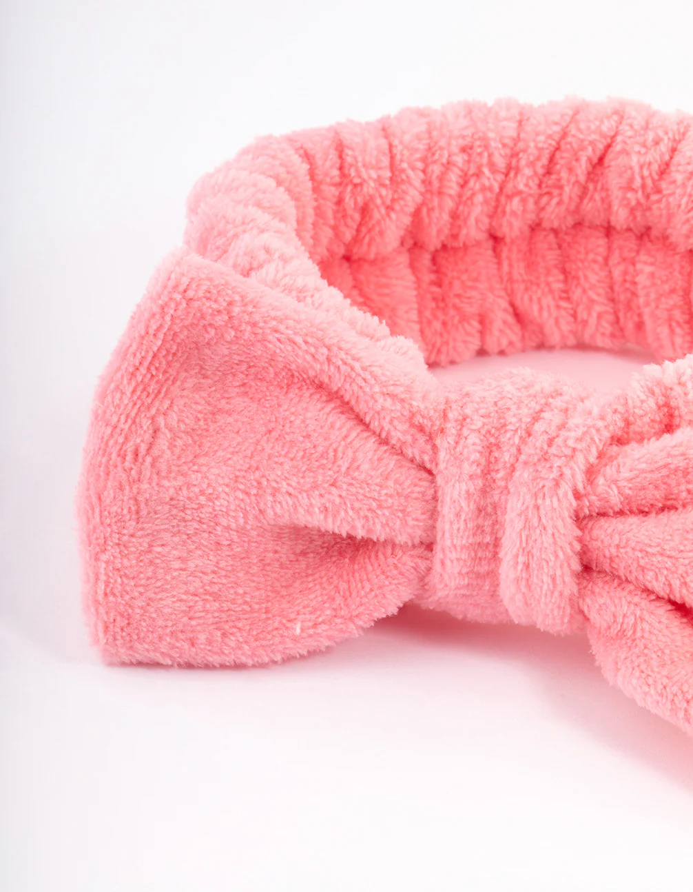 Pink Bow Fluffy Headband - Image 2
