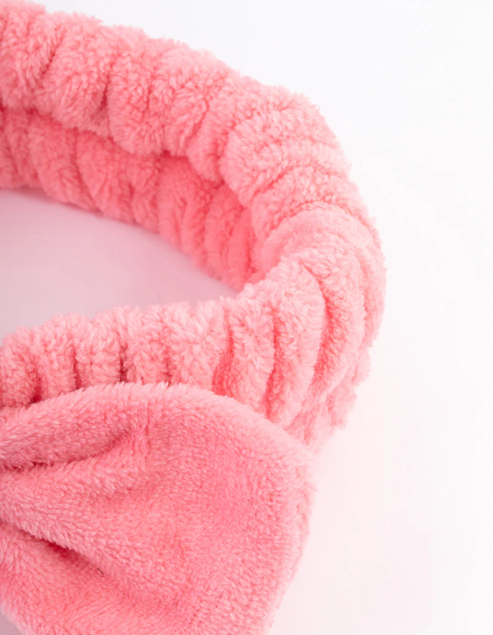 Pink Bow Fluffy Headband - Image 3