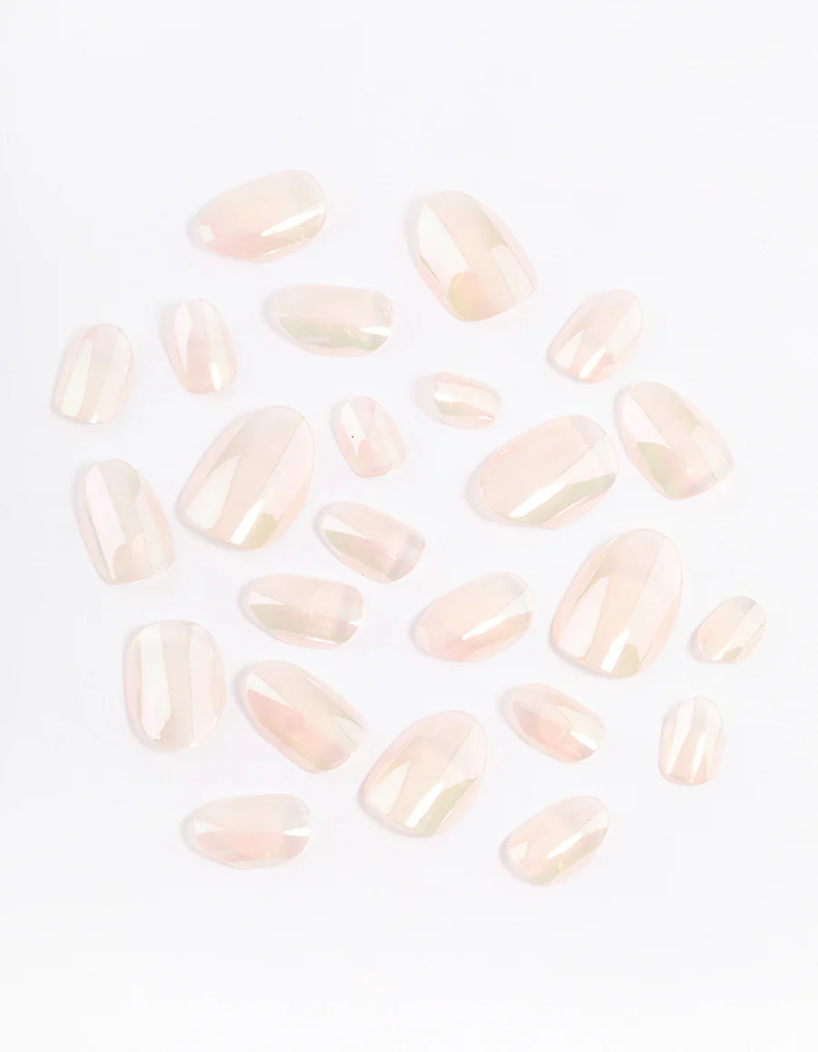 Tweens Pink Metallic Press On Nails - Image 2