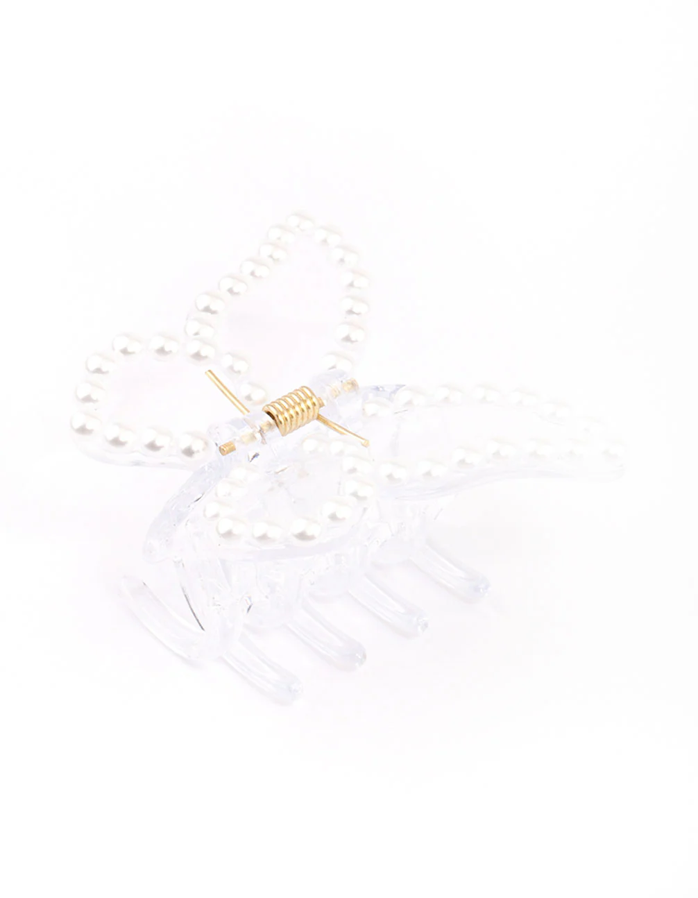 Pearl Clear Butterfly Claw Clip - Image 2