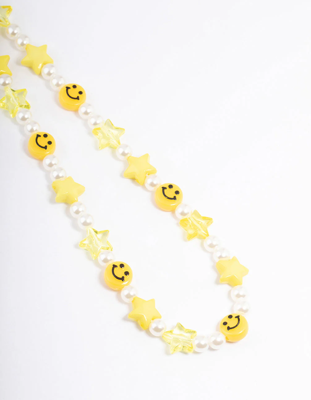 Pearl Smiley & Star Motif Phone Strap - Image 2