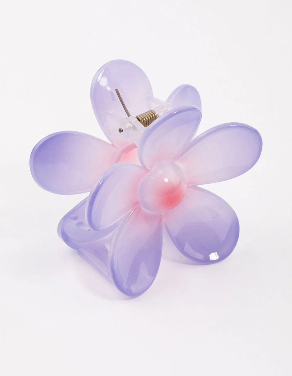 Purple & Pink Daisy Hair Claw - Image 2
