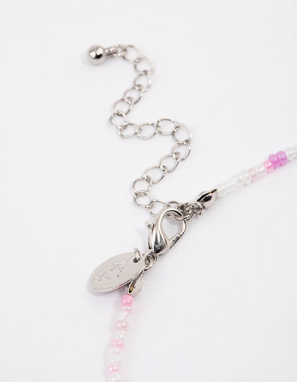 Pastel Sandblast Teddy Bear Charm Necklace - Image 3