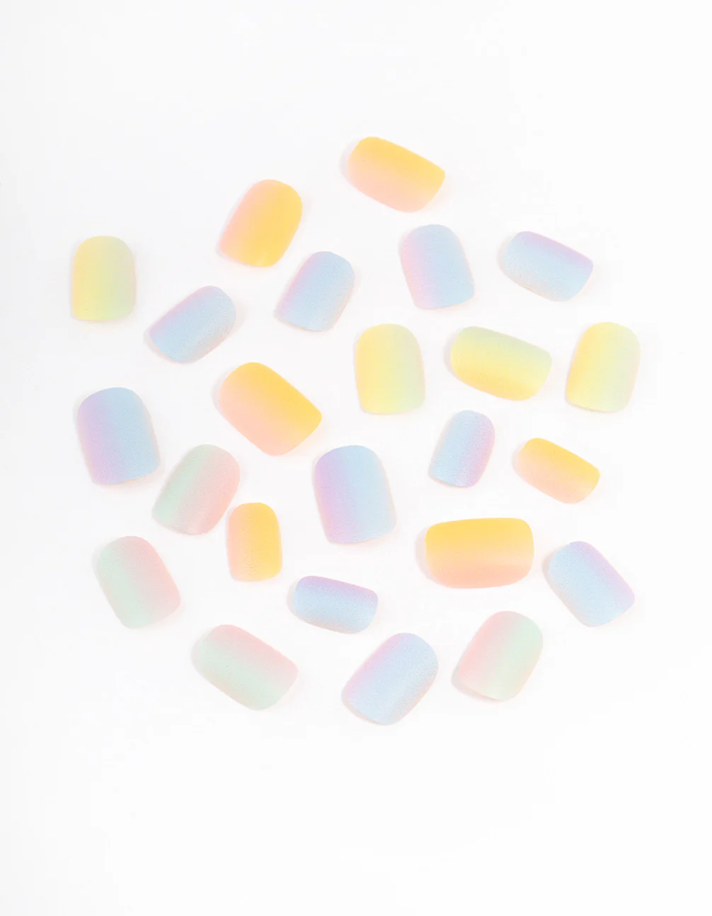 Tweens Rainbow Gradient Press On Nails - Image 2