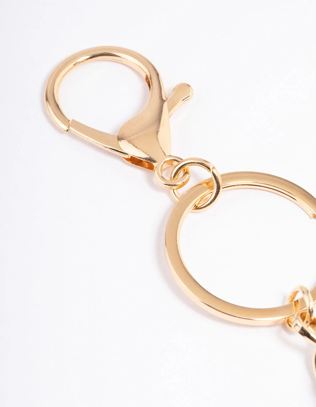 Gold Amethyst Stone Key Ring - Image 3