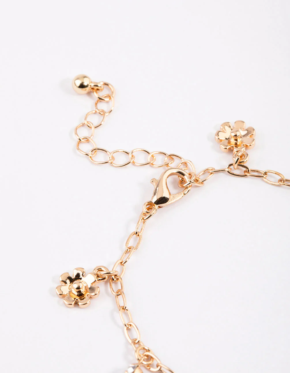 Gold Charm & Pearl Chain Bracelet Pack - Image 3