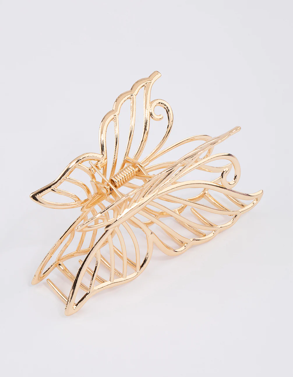 Gold Detailed Butterfly Hair Claw Clip - Image 2