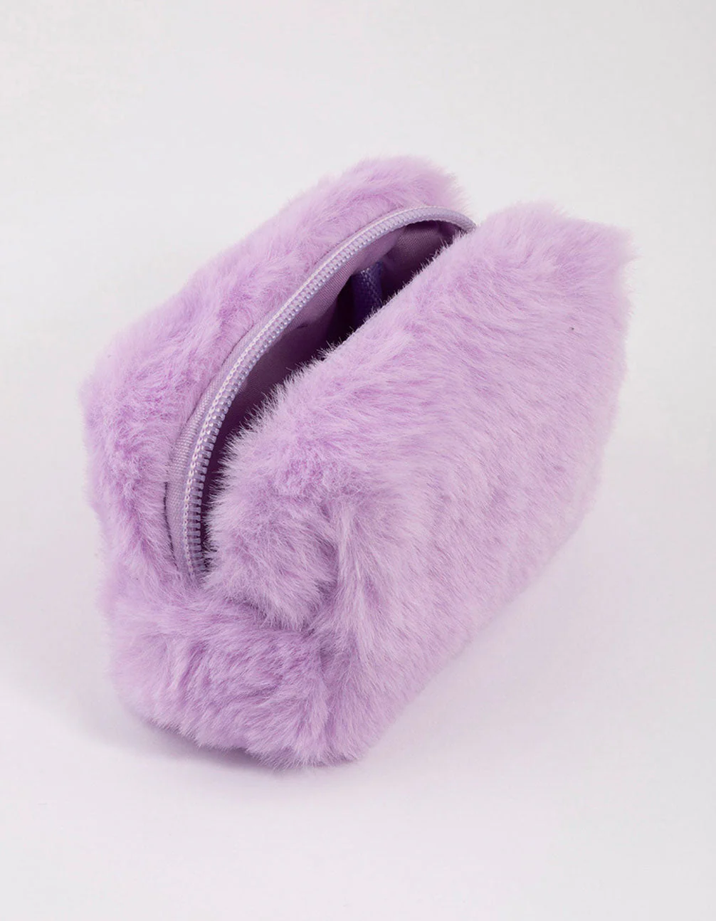 Lilac Fluffy Key Ring Pouch - Image 3